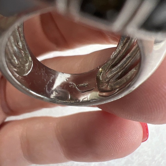 Large Statement Ring Costume Bold Yellow Mob Wife Modern - Picture 6 of 10